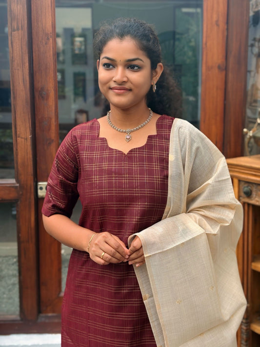 Maroon Luxe Salwar Suit
