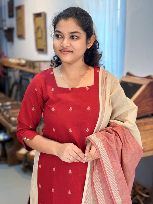 Crimson Pearl Salwar Suit