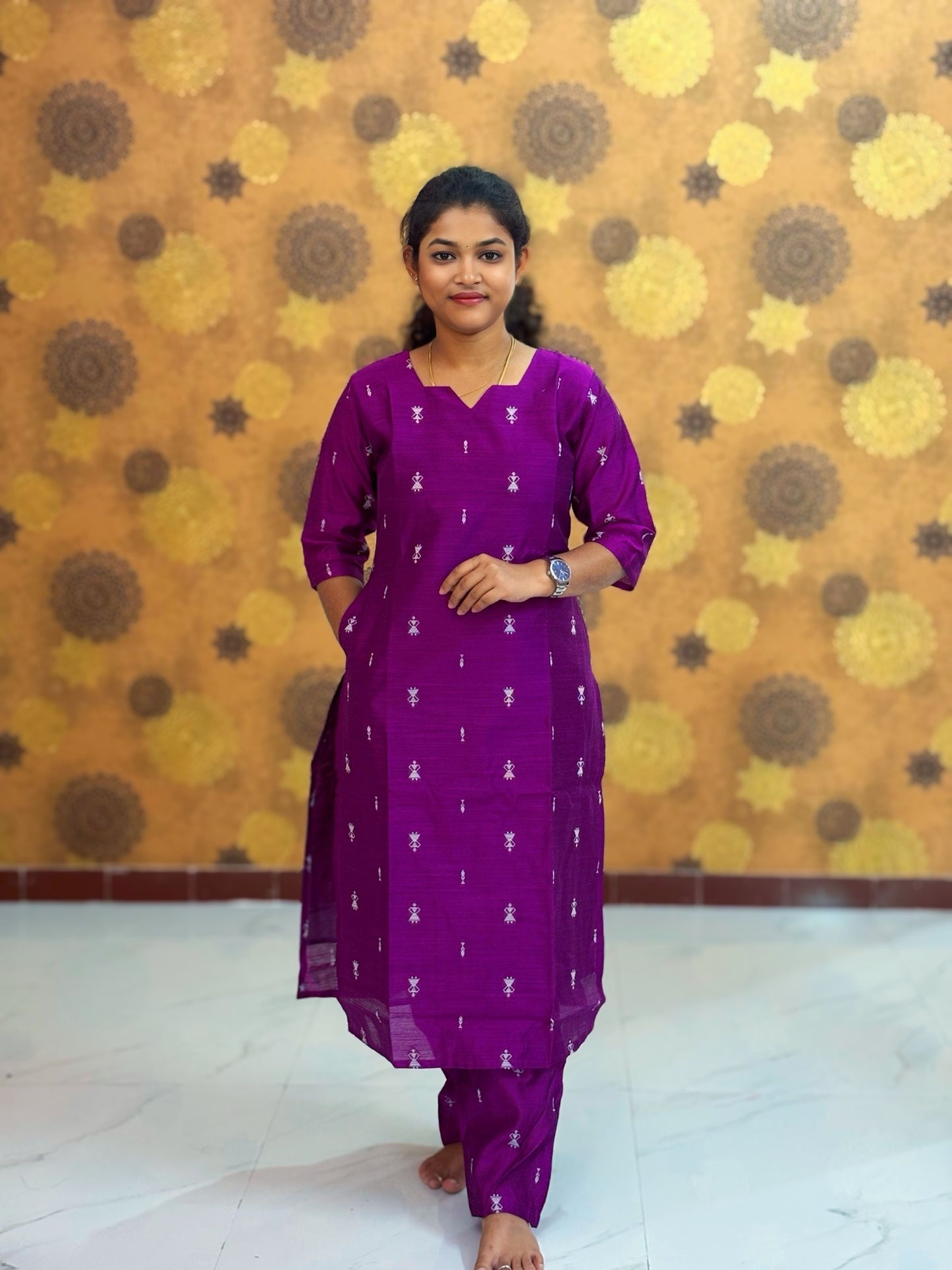 Premium Raw Silk Co ord set with Lining & Pocket - RSC 1128