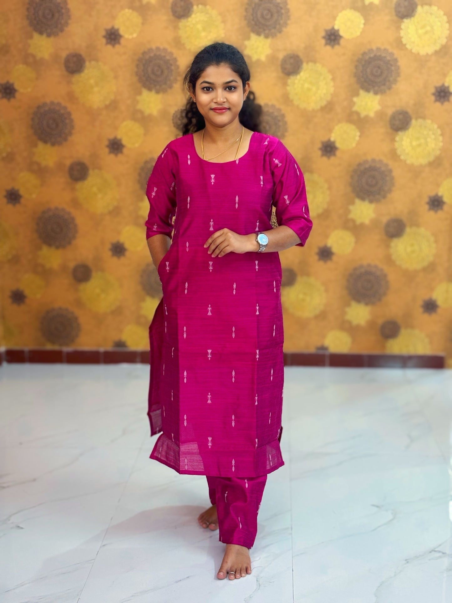 Premium Raw Silk Co ord set with Lining & Pocket - RSC 1129