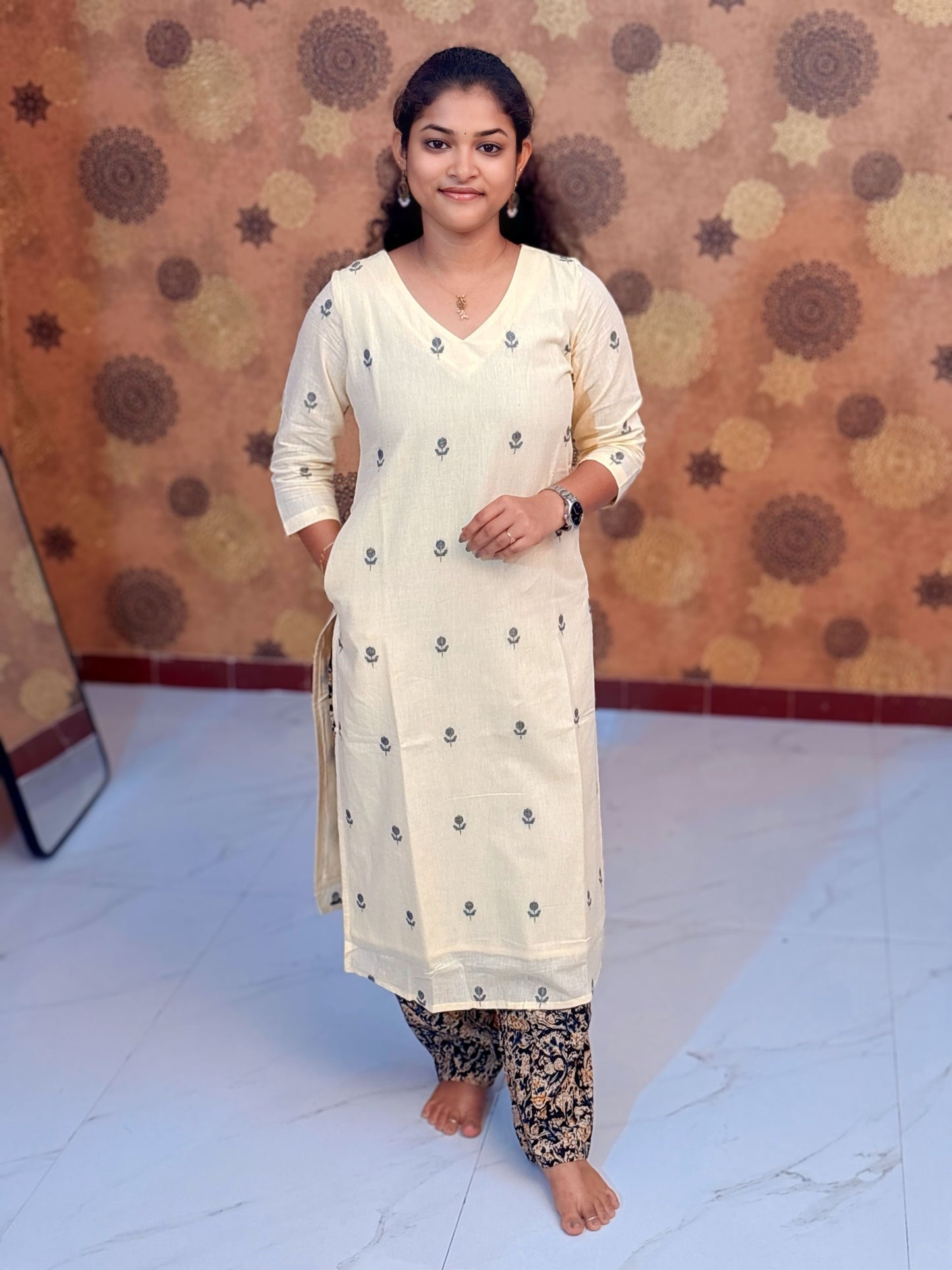 Euro Lemon Linen Salwar Suit