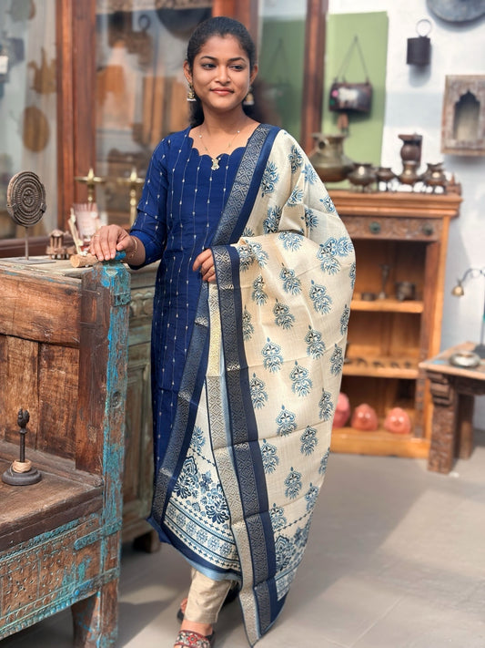 Sapphire Glow Salwar Suit