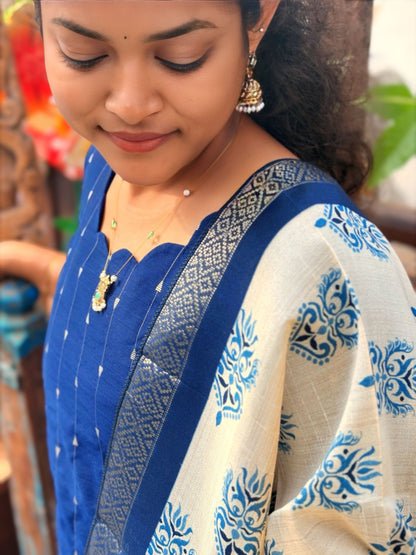 Sapphire Glow Salwar Suit