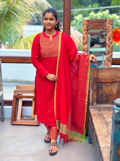 Red Radiance Salwar Suit