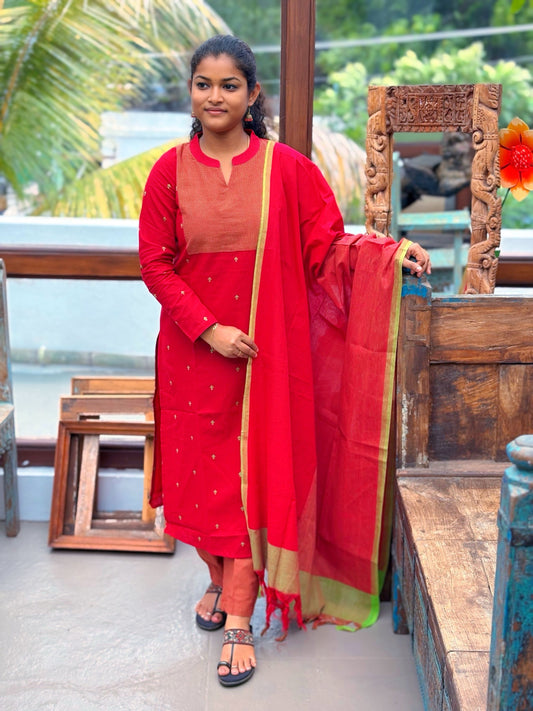 Red Radiance Salwar Suit