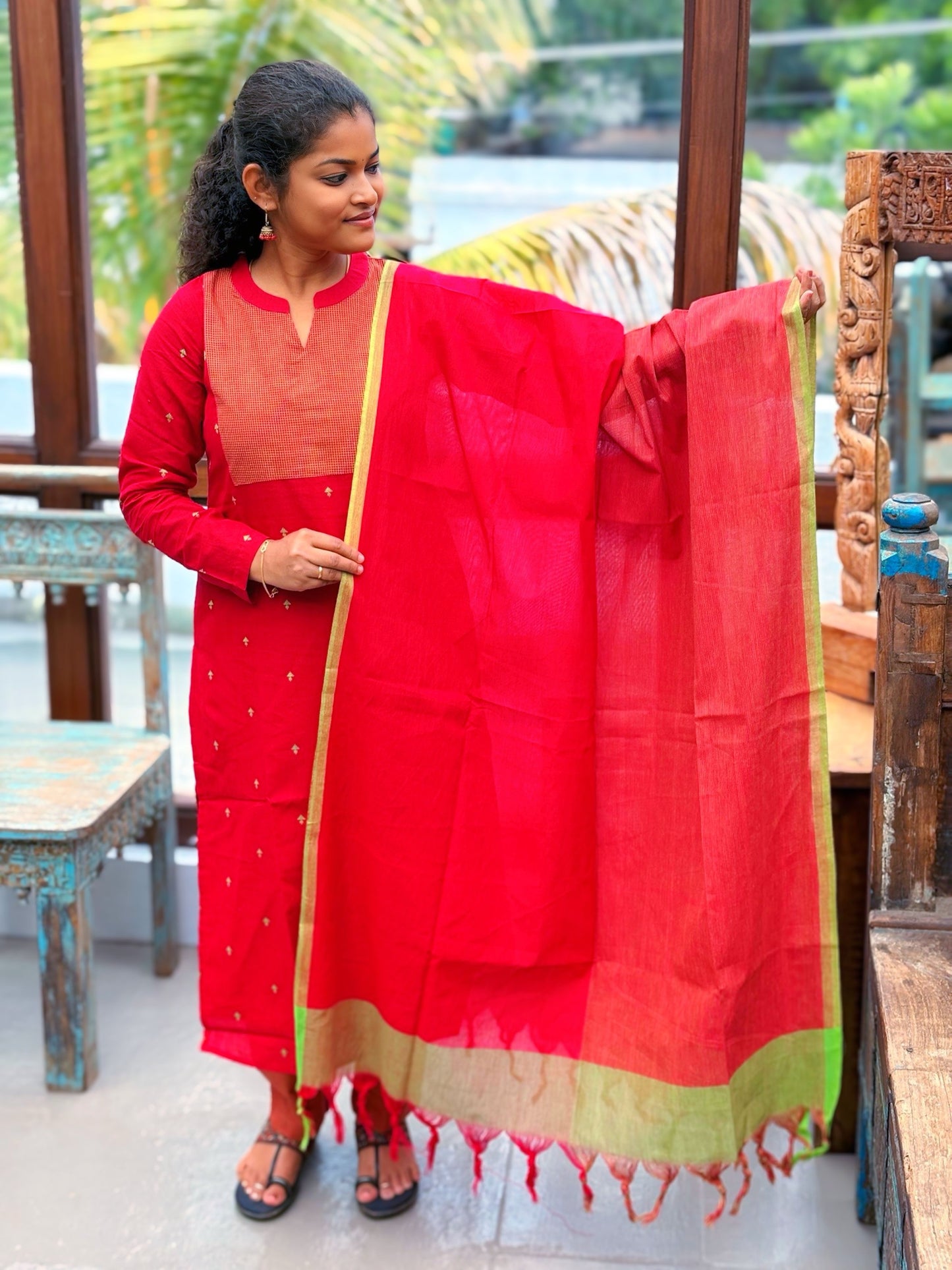 Red Radiance Salwar Suit