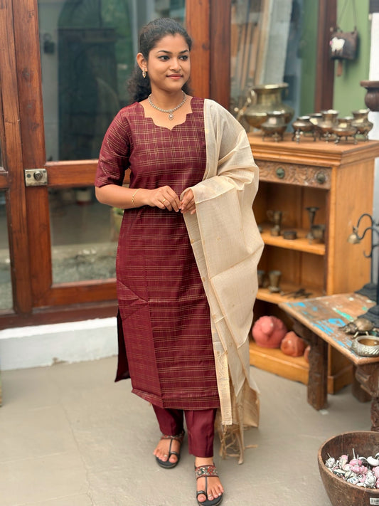Maroon Luxe Salwar Suit
