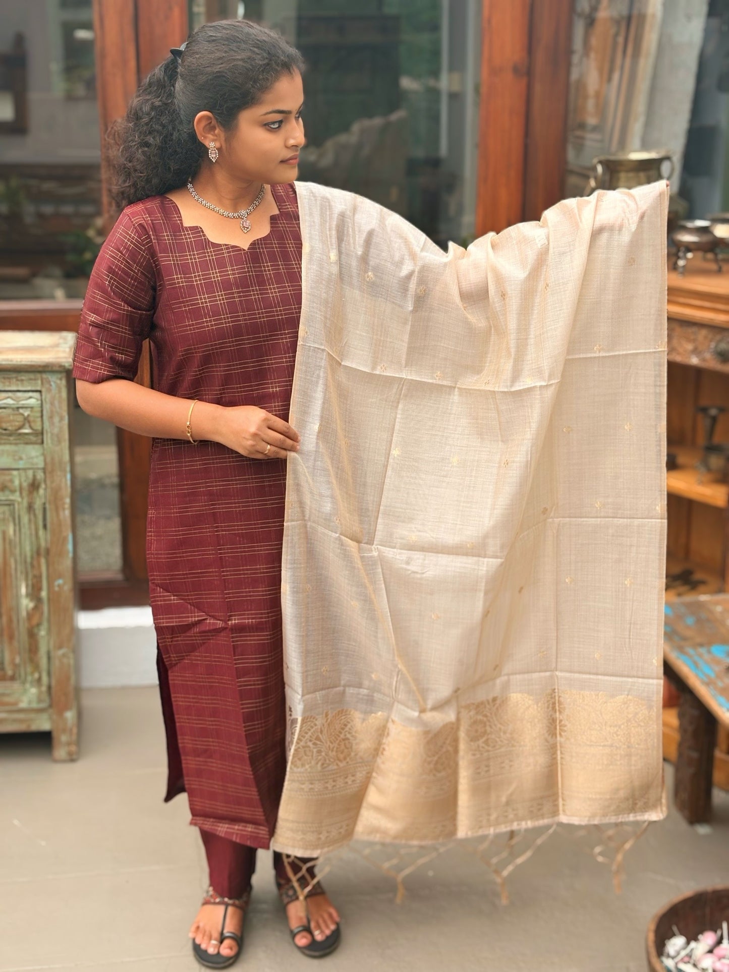 Maroon Luxe Salwar Suit