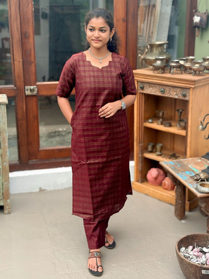 Maroon Luxe Salwar Suit