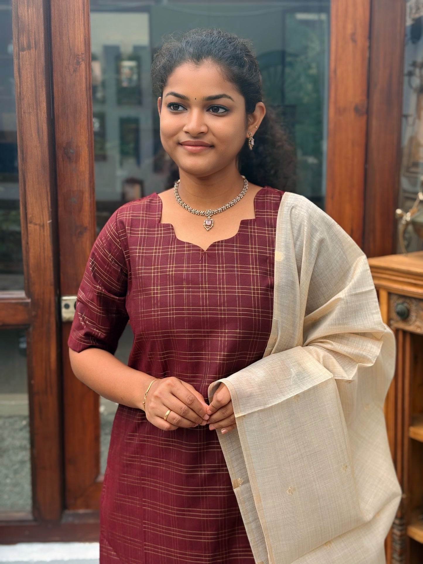 Maroon Luxe Salwar Suit
