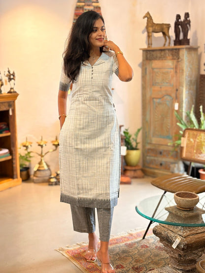 Silver Loom Salwar Suit