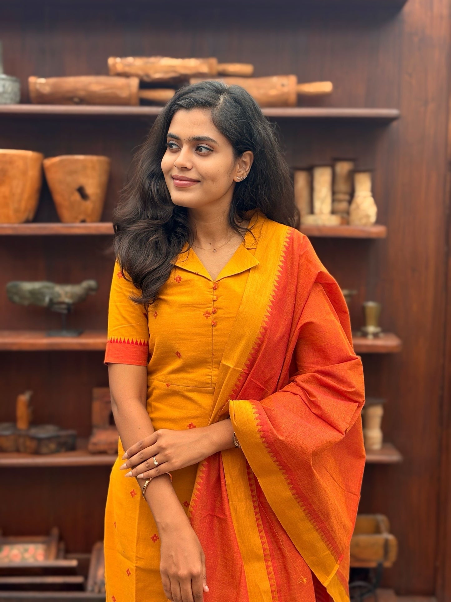 Turmeric Flame Salwar Suit