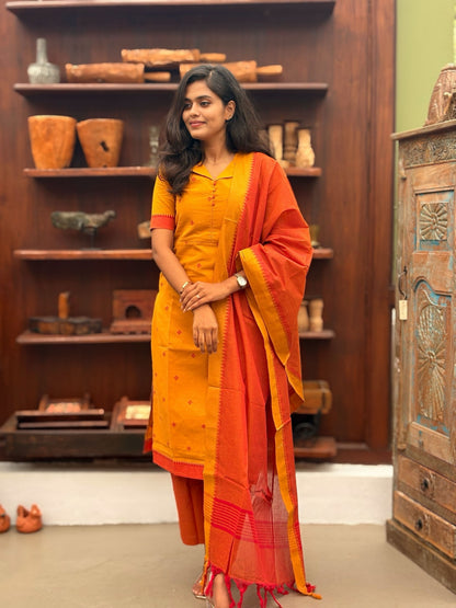 Turmeric Flame Salwar Suit