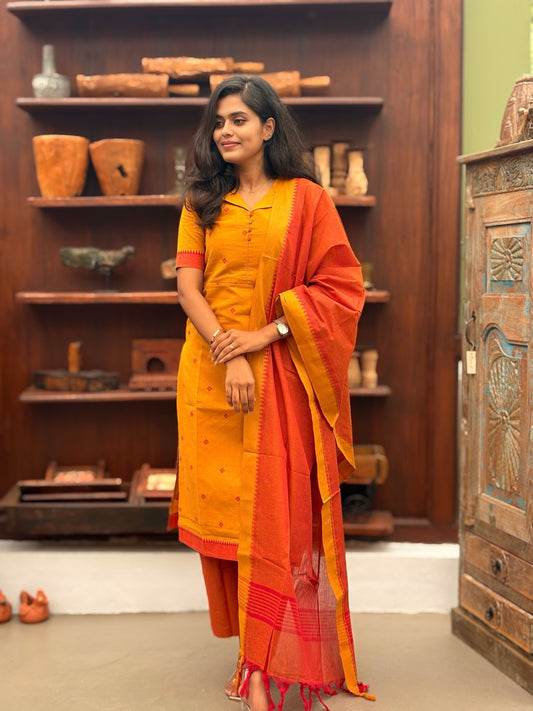 Turmeric Flame Salwar Suit