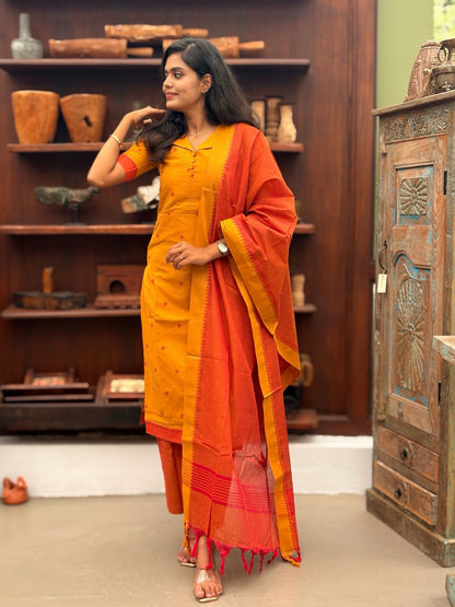 Turmeric Flame Salwar Suit