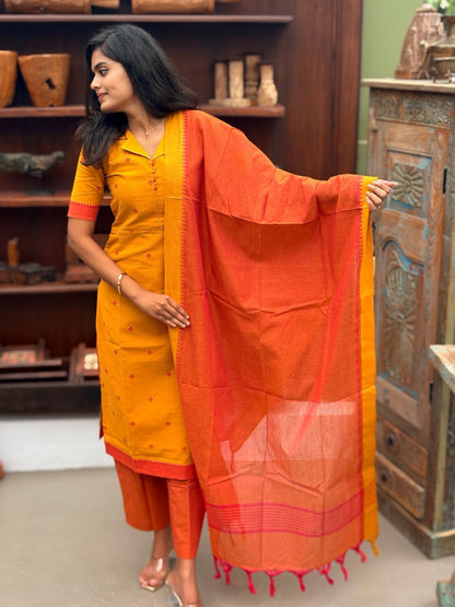 Turmeric Flame Salwar Suit