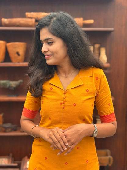 Turmeric Flame Salwar Suit