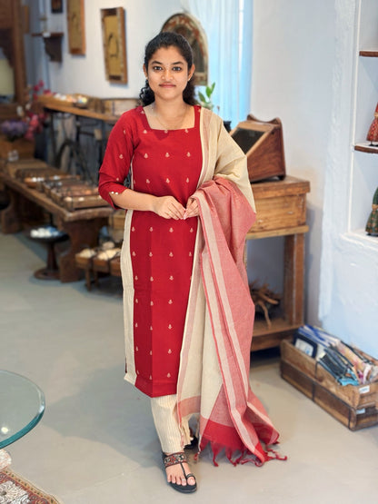 Crimson Pearl Salwar Suit