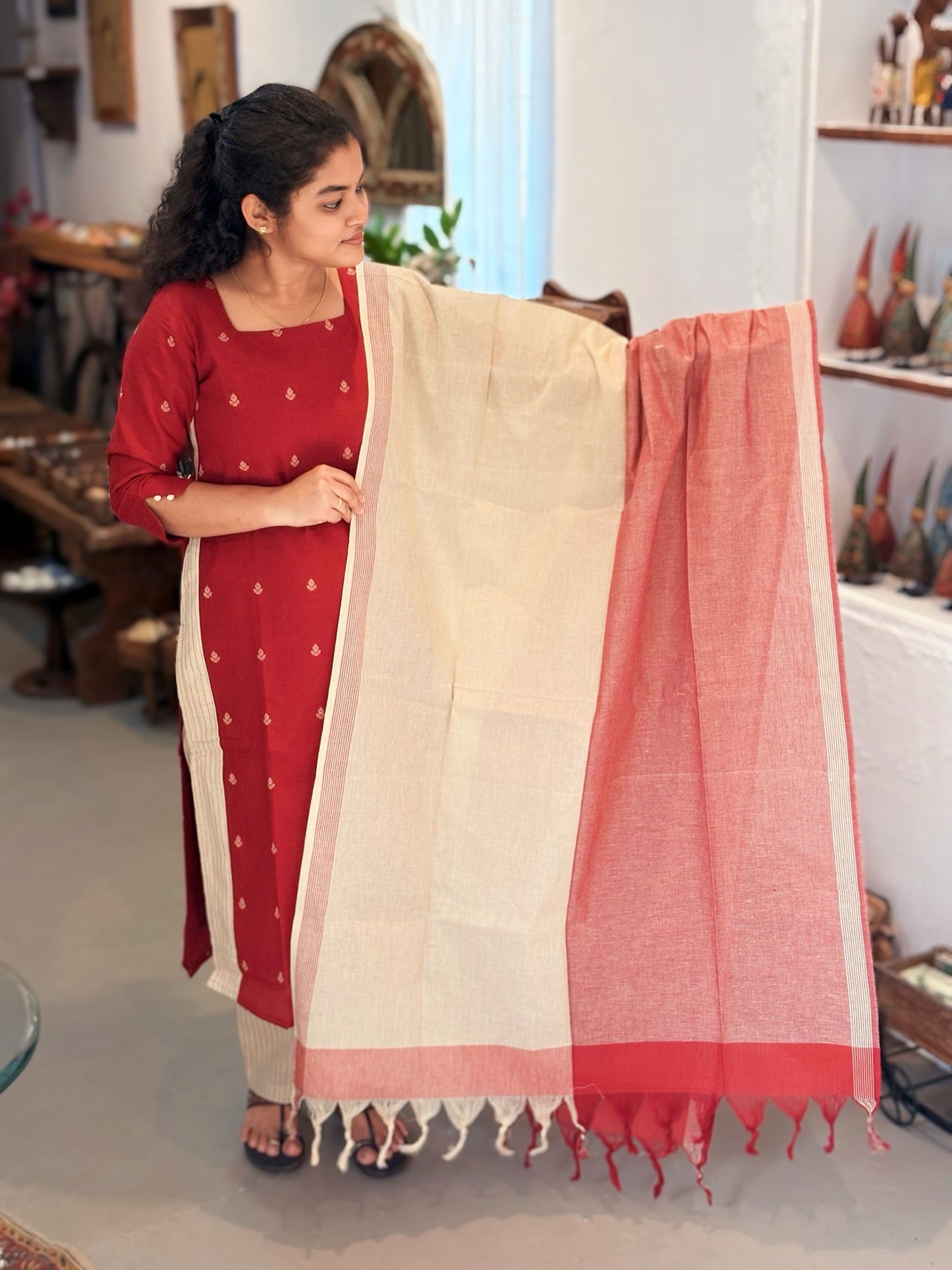 Crimson Pearl Salwar Suit