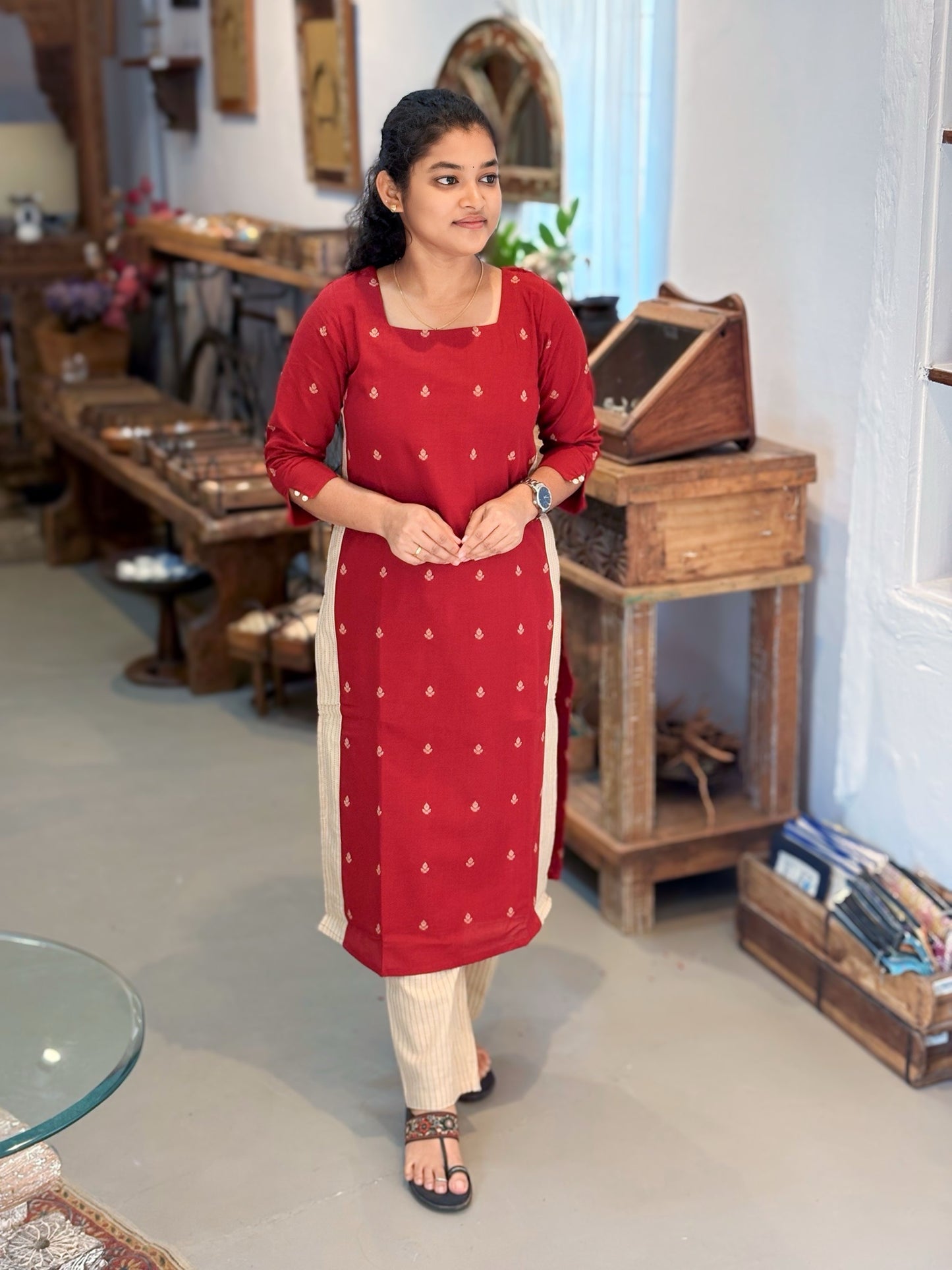Crimson Pearl Salwar Suit
