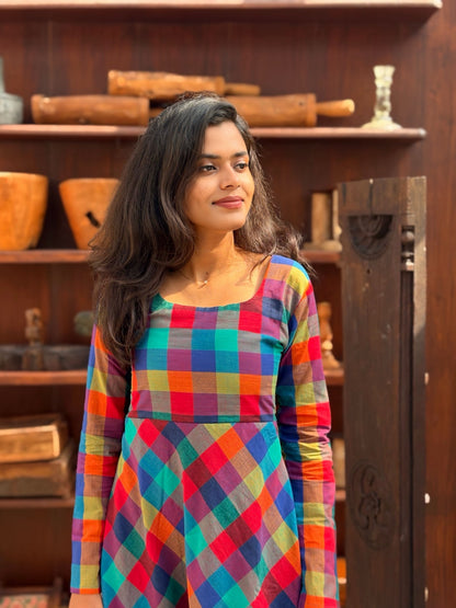 Madras Checks Anarkali
