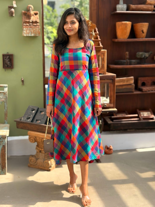 Madras Checks Anarkali