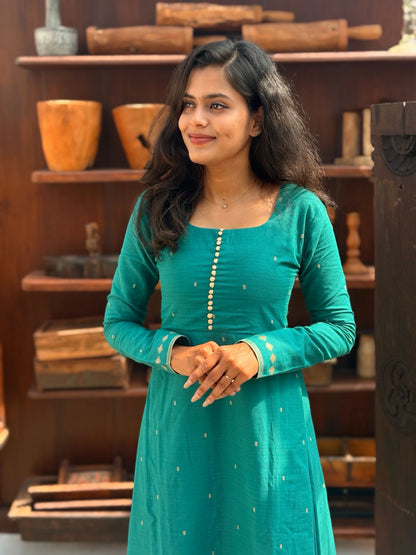 Emerald Drift Anarkali