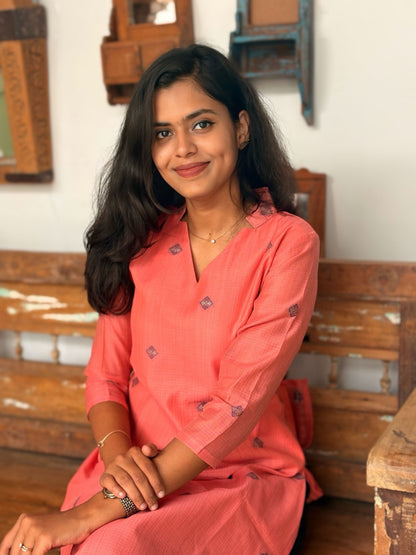 Blush Navy Top & Dupatta