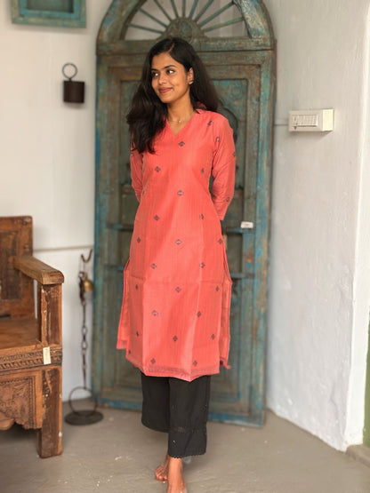 Blush Navy Top & Dupatta