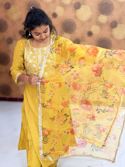 Kurta Palazzo set With Dupatta - PSD 1116