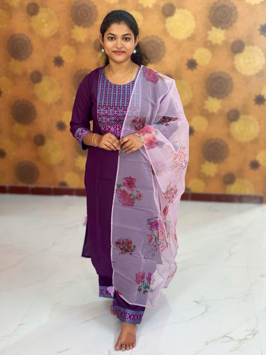 Kurta Palazzo set With Dupatta - PSD 1112