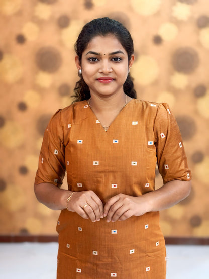 Silk Cotton Kurti with Lining - SCK 0001