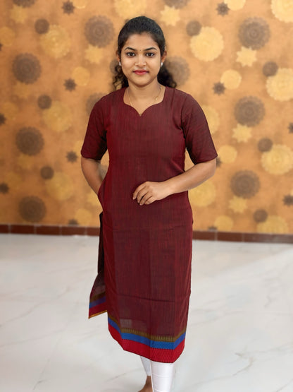 Silk Cotton Kurti with Lining - SCK 0003