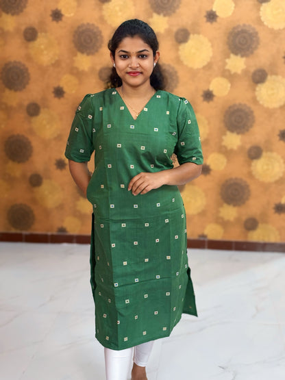Silk Cotton Kurti with Lining - SCK 0006