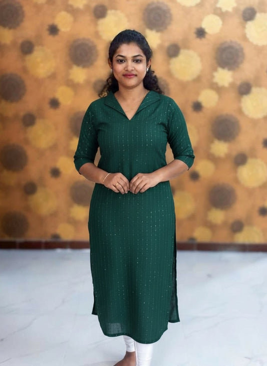 Organza Kurti Sequence with Lining - OSK 1122
