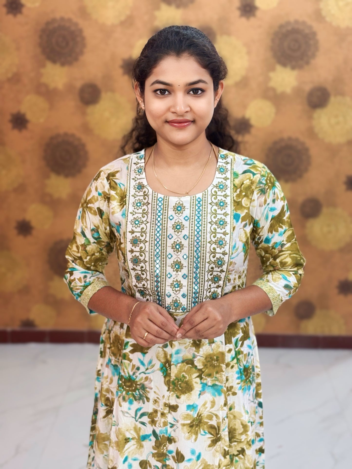 Embroidery Yoke pattern Long Umbrella Kurtis - Max 0014