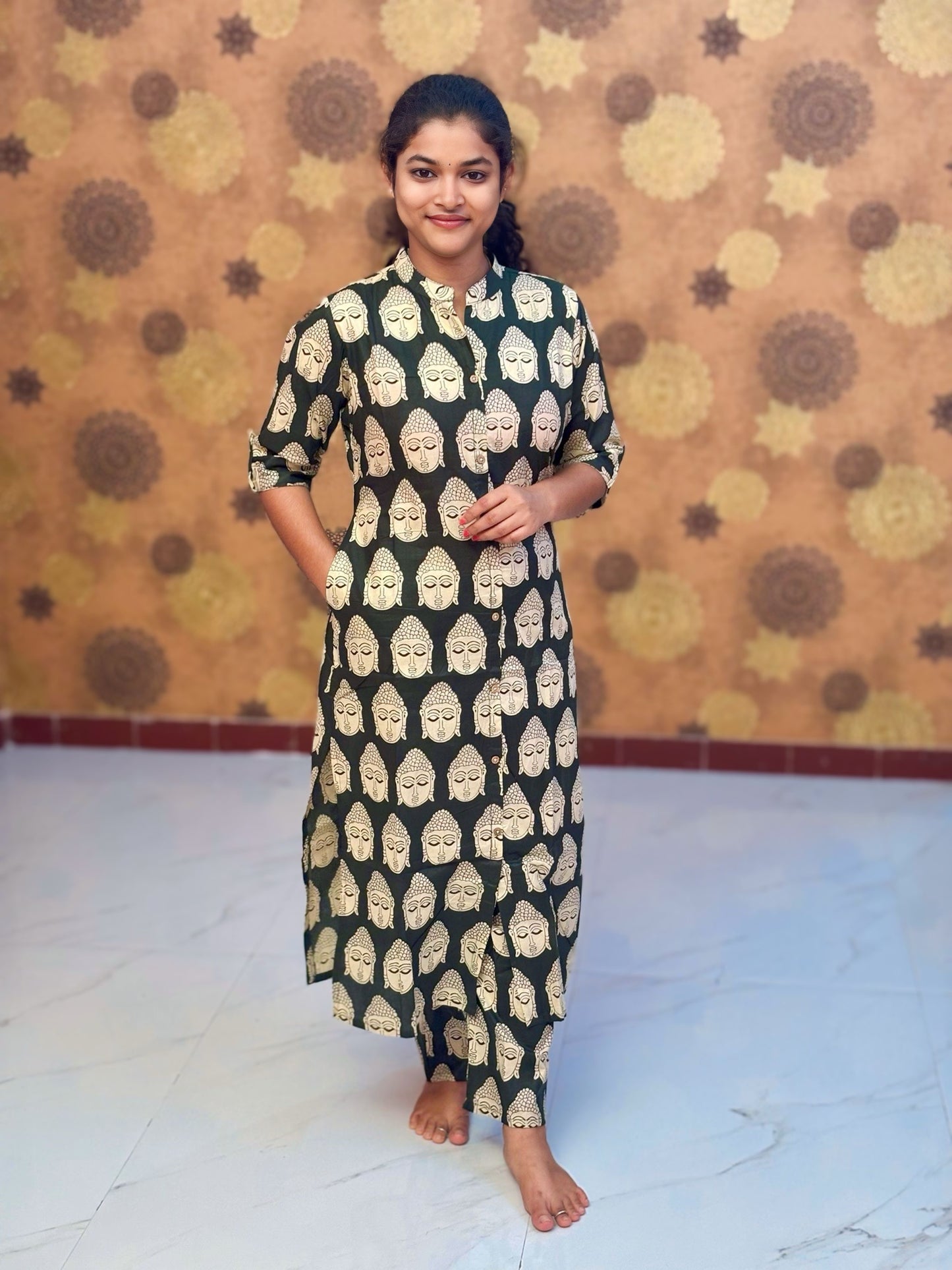 Pure Cotton Co ord set with Pocket - COS 1138