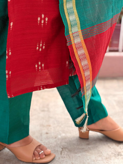 Raw Silk Salwar Suit - RSK 1190