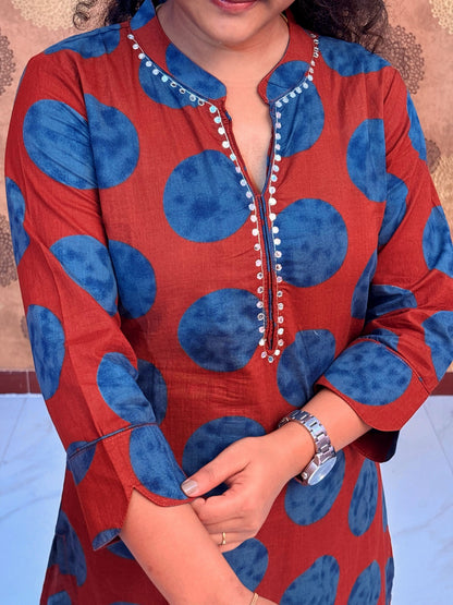 Rust Orbit Salwar Suit