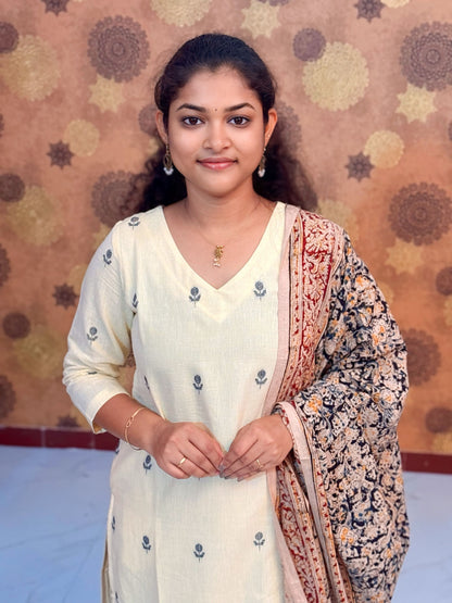 Euro Lemon Linen Salwar Suit