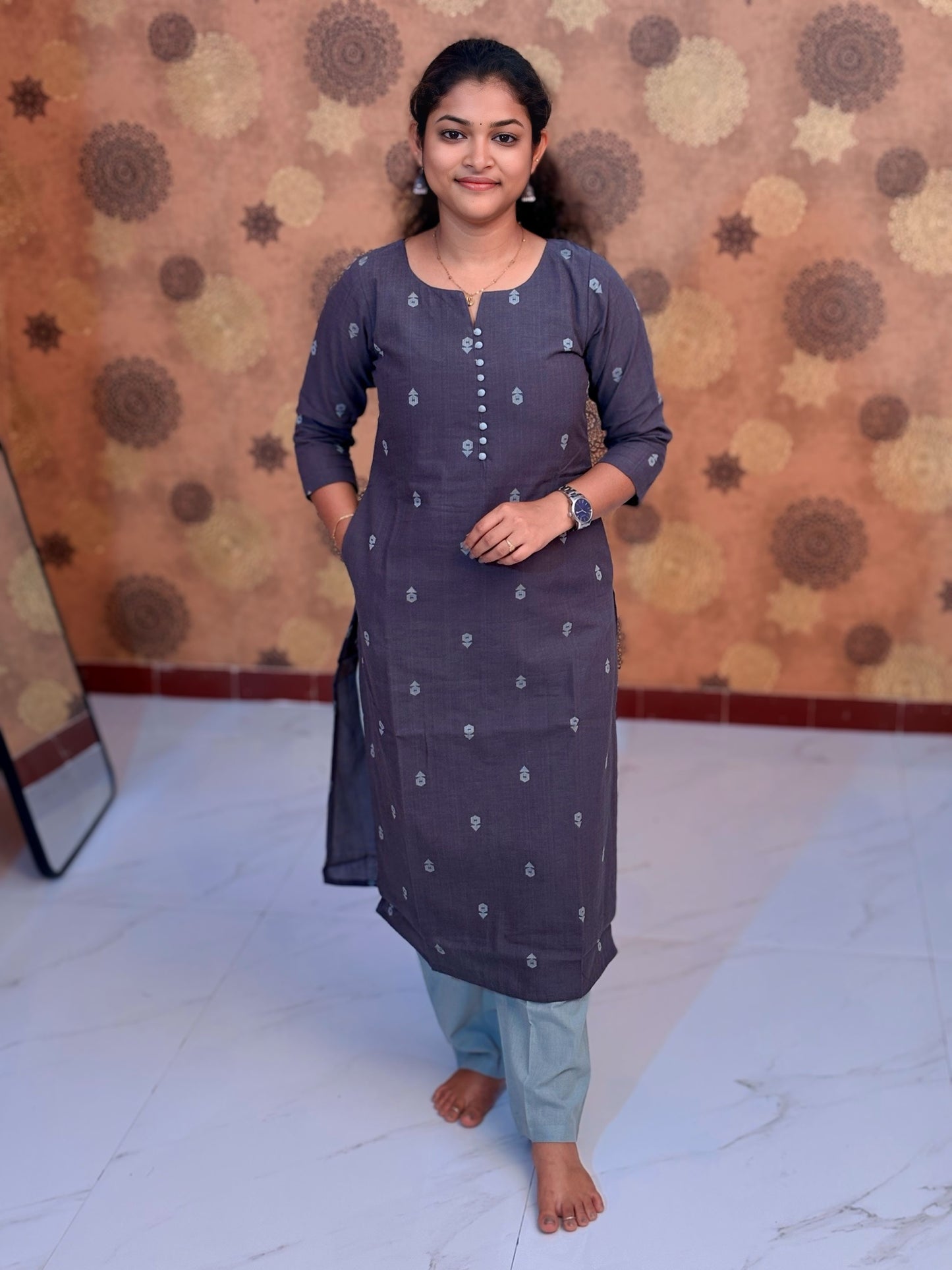 Slate Grey Salwar Suit